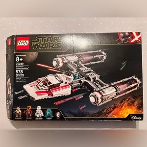 Lego - Star Wars resistance Y-wing starfighter open - 5 minifigs book stickers